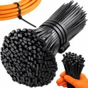 PAKO Opaski Zaciskowe Trytki 3,6 x 200 mm - 100 szt. Czarne Odporne Na UV