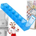 PAKO Organizer Pojemnik Na Leki 7 Dni Niebieski 15x3x2cm