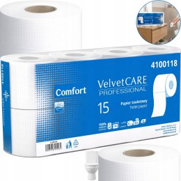 Papier Toaletowy VELVET CARE Professional Comfort 2W 15m - 128 Rolek