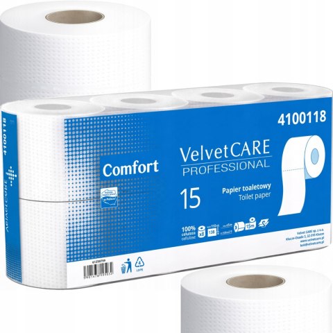 Papier Toaletowy VELVET CARE Professional Comfort 2W 15m - 128 Rolek