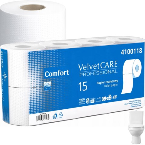 Papier Toaletowy VELVET CARE Professional Comfort 2W 15m - 128 Rolek