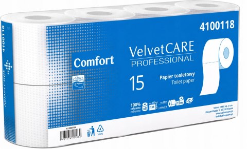 Papier Toaletowy VELVET CARE Professional Comfort 2W 15m - 64 Rolki