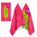 Ręcznik plażowy, na basen YUM, różowy, lód KIWI 150x70 REC54WZ8