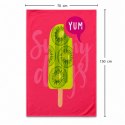 Ręcznik plażowy, na basen YUM, różowy, lód KIWI 150x70 REC54WZ8