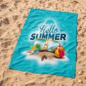Ręcznik plażowy, na basen turkusowy HELLO SUMMER 150x70 REC54WZ5