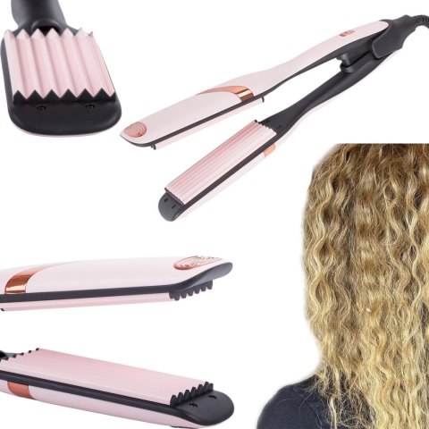 Karbownica Do Włosów Ceramika Jonizacja 140-220°C Różowa 24446