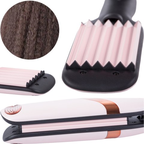 Karbownica Do Włosów Ceramika Jonizacja 140-220°C Różowa 24446