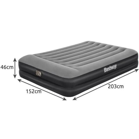 Materac Dmuchany Z Wbudowaną Pompką 203x152x46cm BESTWAY 67403