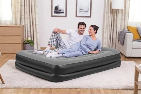 Materac Dmuchany Z Wbudowaną Pompką 203x152x46cm BESTWAY 67403
