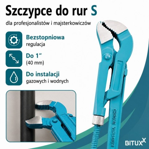 ZESTAW KLUCZY HYDRAULICZNYCH BITUXX DO RUR KLUCZE NASTAWNE ŻABY 3SZT