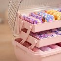 Organizer szkatułka na ozdoby do włosów RÓŻ, akcesoria, biżuterię CB74R