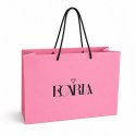Torba ozdobna prezentowa duża 40x15x29cm, powlekana matowa, różowa z logo GF05