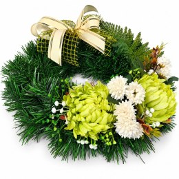 Wianek stroik na cmentarz grób pomnik wiązanka dekoracja pod znicz
