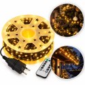 Zewnętrzne/ wewnętrzne lampki choinkowe drucik 1000 LED 100m, ciepłe białe LAMP49