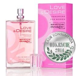 EROTYCZNE PERFUMY Z FEROMONAMI DLA KOBIET NR1 LOVE & DESIRE 100ml