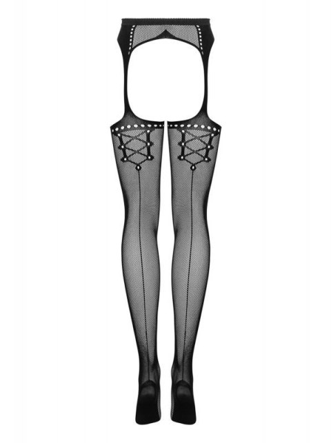 Bielizna-Garter stockings S314 czarny S/M/L