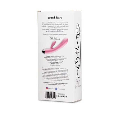 Wibrator- B - Series, Silicone Vibrator Pink USB 10 Function / Heating