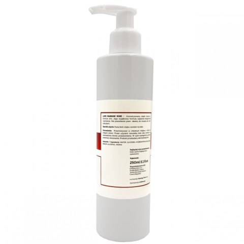 Żel do masażu i lubrykant w jednym Różany zapach 250ml