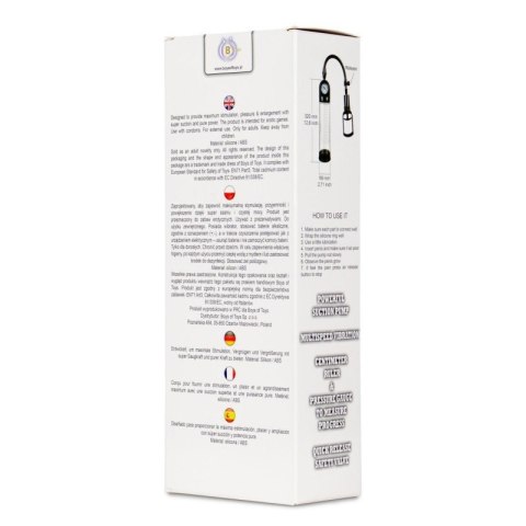 Pompka-Powerpump MASTER Vibrating - Black&Clear