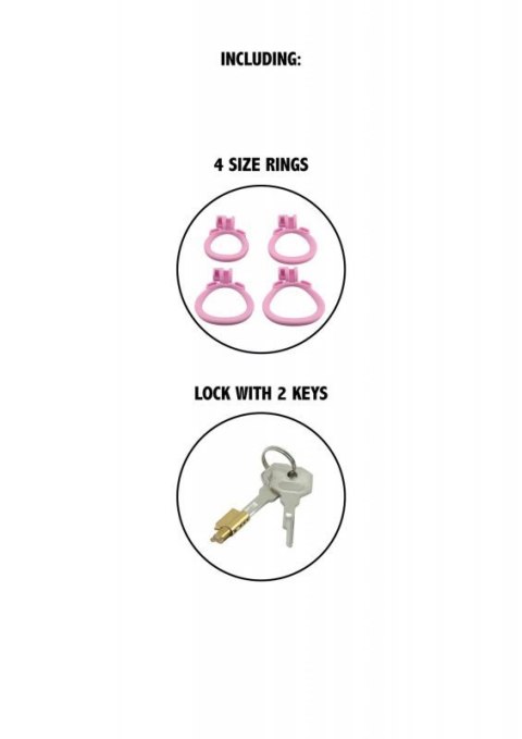 Penis Prison Cock Cage Long Pink