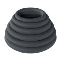 Classic Silicone Cockring Set of 6 - Black