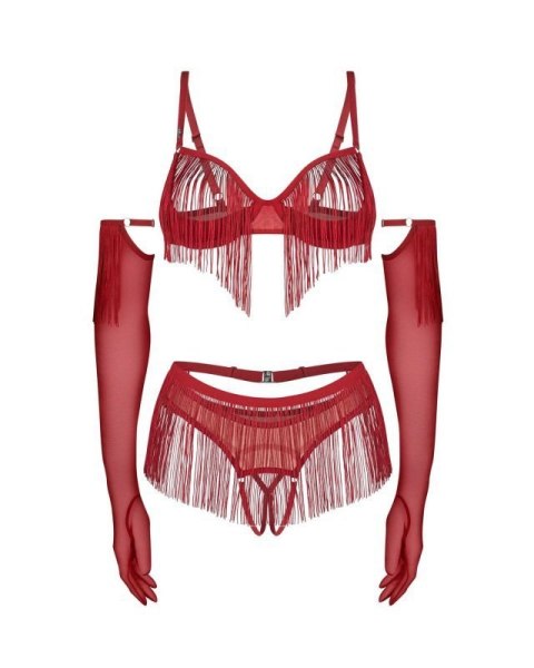 Rossay Red komplet 4-częściowy otwarty L/XL