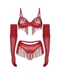 Rossay Red komplet 4-częściowy otwarty L/XL