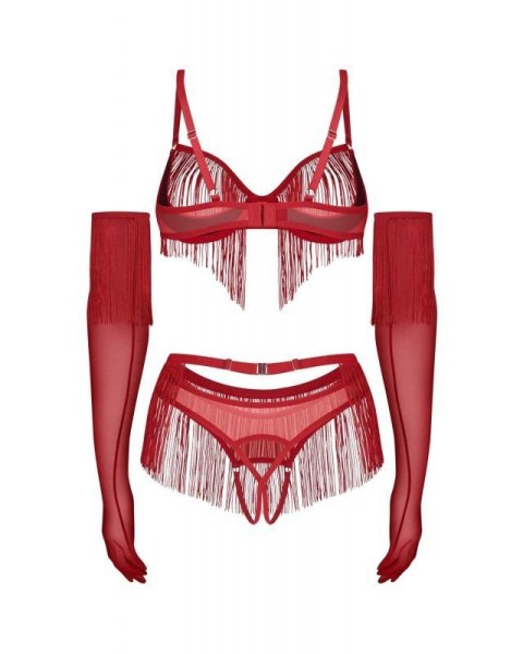 Rossay Red komplet 4-częściowy otwarty L/XL