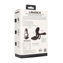 Triple Motor Vibrating Silicone Cockring - Black