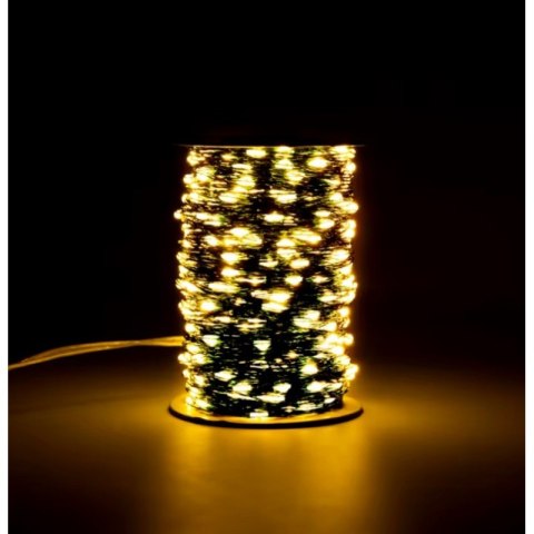Zewnętrzne/ wewnętrzne lampki choinkowe drucik 1000 LED 100m, ciepłe białe LAMP35CB