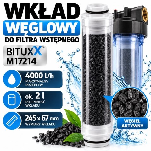 Filtr z wkładem z węglem aktywnym do filtra wstępnego 4000l h