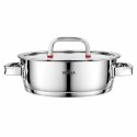 GARNEK STALOWY NISKI Z POKRYWĄ 24cm 2.7L VCASA VC-90106 SIERRA