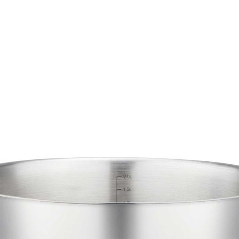 GARNEK STALOWY NISKI Z POKRYWĄ 24cm 2.9L VCASA VC-90116 AMARA