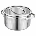 GARNEK STALOWY Z POKRYWĄ 16cm 1,5L VCASA VC-90122 VELORA