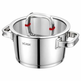 GARNEK STALOWY Z POKRYWĄ 16cm 1,6L VCASA VC-90102 SIERRA
