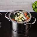 GARNEK STALOWY Z POKRYWĄ 16cm 1,8L VCASA VC-901112 AMARA