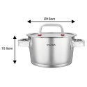 GARNEK STALOWY Z POKRYWĄ 18cm 2.2L VCASA VC-90103 SIERRA
