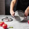 GARNEK STALOWY Z POKRYWĄ 18cm 2.2L VCASA VC-90103 SIERRA