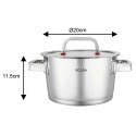 GARNEK STALOWY Z POKRYWĄ 20cm 3.2L VCASA VC-90104 SIERRA