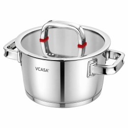 GARNEK STALOWY Z POKRYWĄ 24cm 5.2L VCASA VC-90105 SIERRA