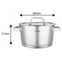 GARNEK STALOWY Z POKRYWĄ 24cm 5.2L VCASA VC-90105 SIERRA