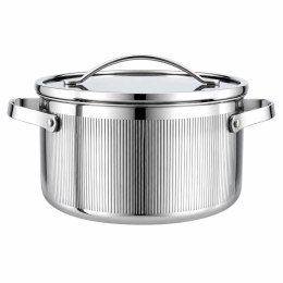 GARNEK STALOWY Z POKRYWĄ 24cm 5.8L VCASA VC-90125 VELORA