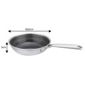 PATELNIA STALOWA 20cm VCASA VC-90154 VELORA Z POWŁOKĄ CERAMICZNĄ