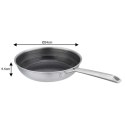 PATELNIA STALOWA 24cm VCASA VC-90155 VELORA Z POWŁOKĄ CERAMICZNĄ