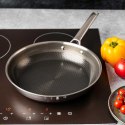 PATELNIA STALOWA 28cm VCASA VC-90156 VELORA Z POWŁOKĄ CERAMICZNĄ