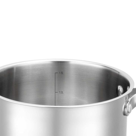 RONDEL STALOWY Z POKRYWĄ 16cm 1,6L VCASA VC-90111 AMARA