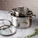 ZESTAW GARNKÓW STALOWYCH 16/20/24cm 6 ELEMENTÓW VCASA VC-90118 AMARA