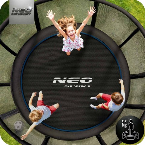 Trampolina ogrodowa 10ft/312cm z siatką zewnętrzną i drabinką Neo-Sport