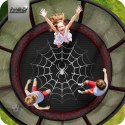 Trampolina ogrodowa 14ft/435cm z siatką zewnętrzną i drabinką Neo-Sport