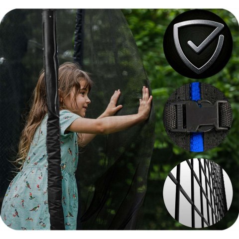 Trampolina ogrodowa 13ft/404cm z siatką zewnętrzną i drabinką Neo-Sport